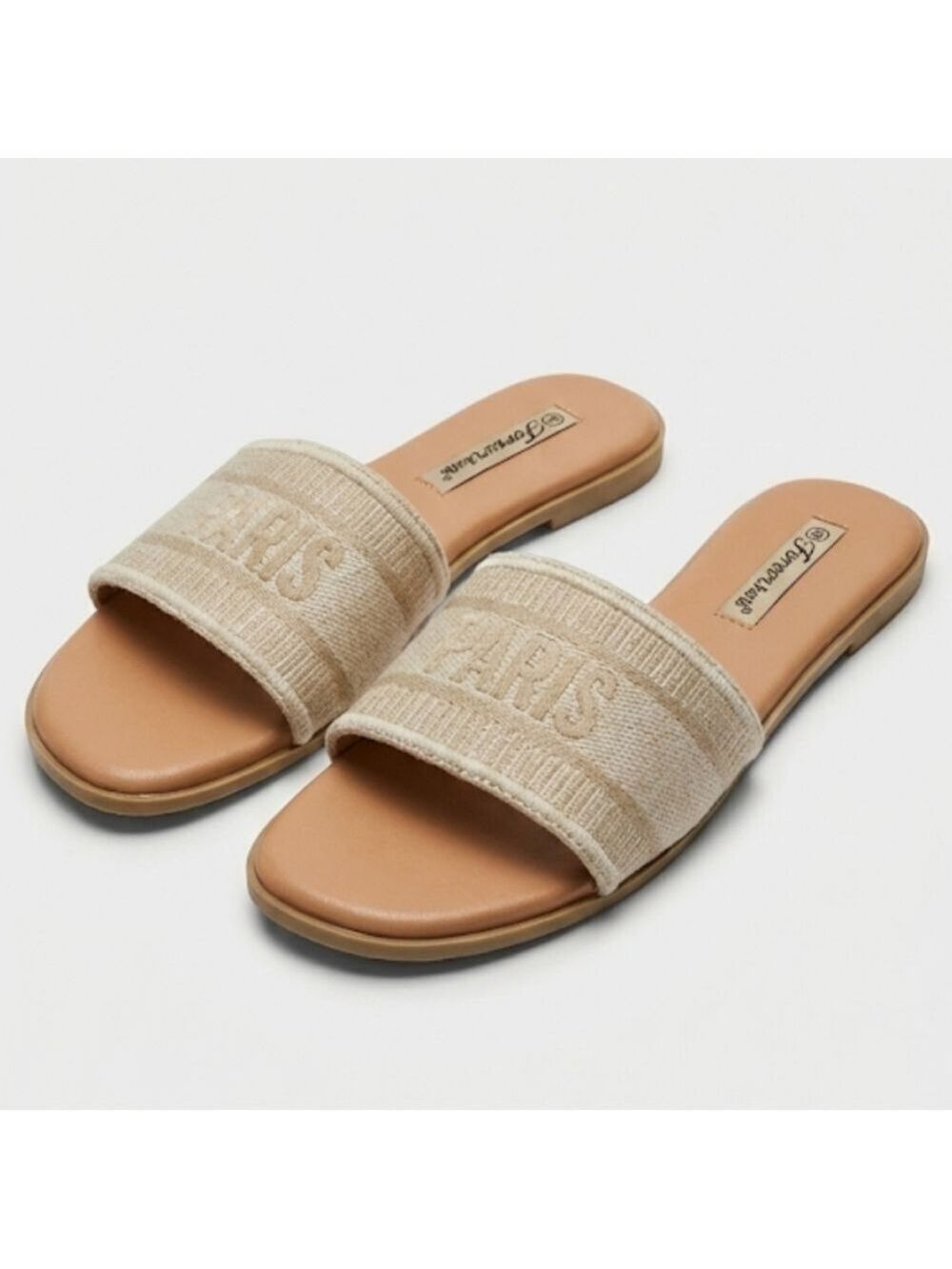Forever Link Cream Slide Sandals